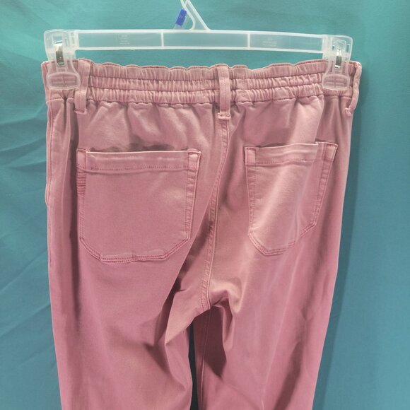 Paige Womens Pink Jogger Pants Size 25 Elastic Waist Drawstring Cotton Blend - Picture 6 of 7